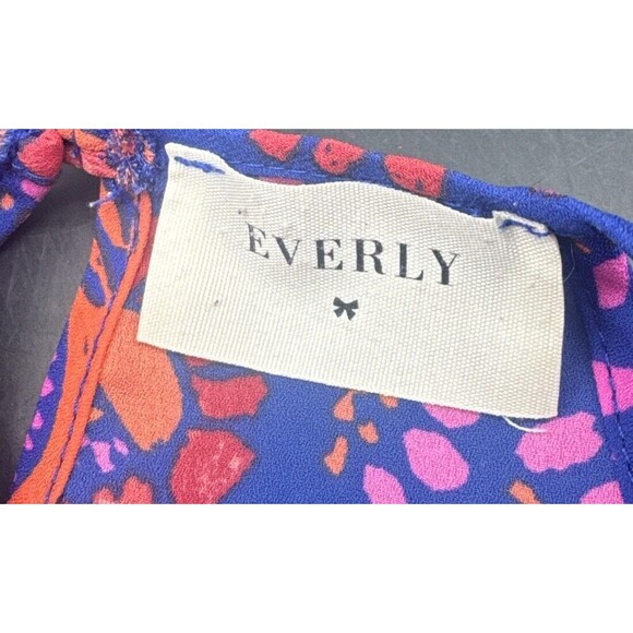Everly Anthropologie Colorful PAISLEY FLORAL Flowy Polyester Tank Top Size Large - Picture 7 of 10